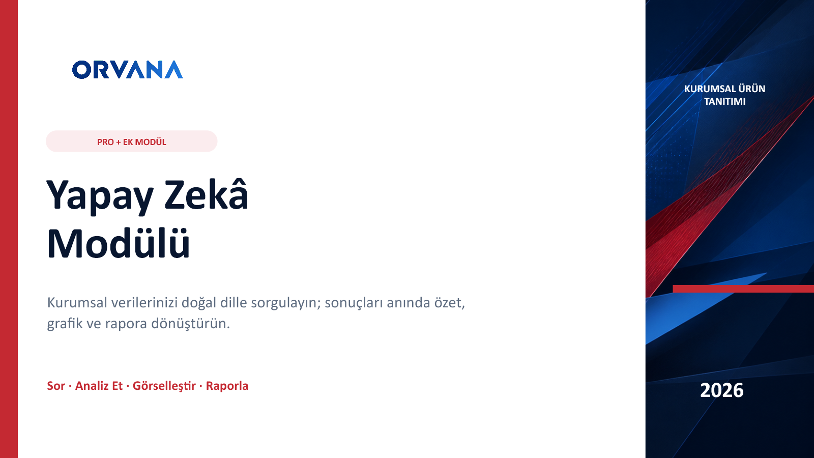 Yapay Zekâ Modülü sunum kapağı